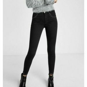 Express jeans ankle legging high rise